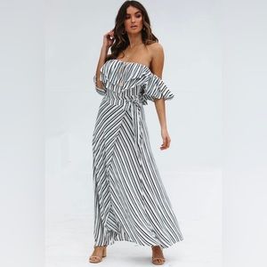 Hello Molly Feel You Maxi Dress White Size XS